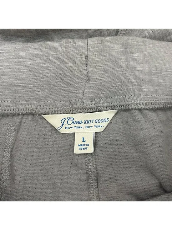 J.Crew Knit Good Heather Gray Jogger Pants Casual Lounge Size Large Men's - Picture 5 of 5